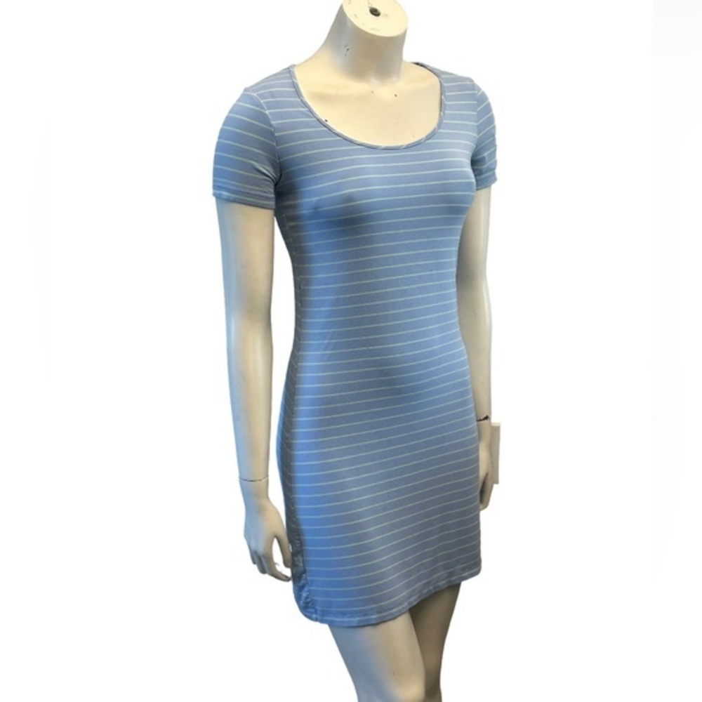 Calvin Klein Short Sleeve Striped Tee Shirt Dress